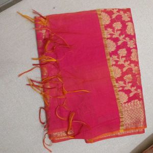 Pink Kurta Suit Set With Dupatta