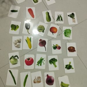 28 Double VEGETABLE 🍆 FLASH cards