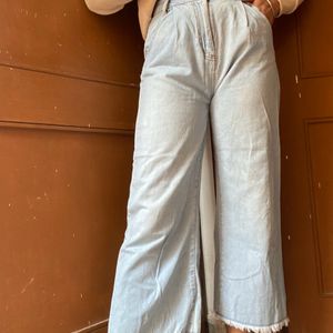 ON SALE Light Blue Wide Leg Jeans