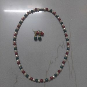 Multicolor Pearl Jewelry Set