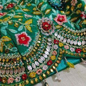 💚✨ Multicolour Lehga For Engagement/Mehdi✨💚