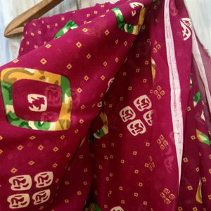 Bandhani Style Saree