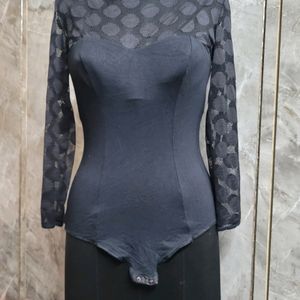 Black Stretchable Bodysuit