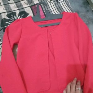 Red Jacket Carry With Top, Seelevesless Dress