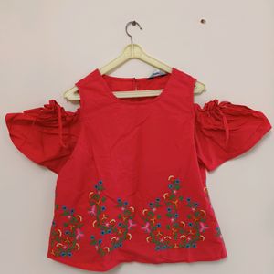 Max Cotton Top With Embroidery