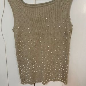 Sleeveless party wear Tshirt