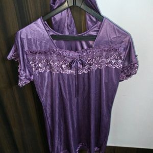 Negotiable Satin Woman purple NightWear