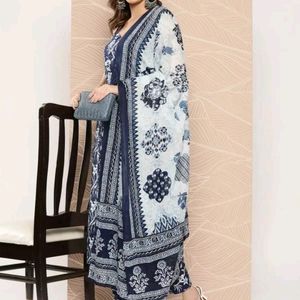 Women Pure Cotton Dupatta Set