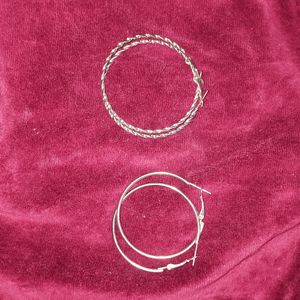 Silver Hoops