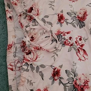 3/4 Sleeve Rose Pajama Set