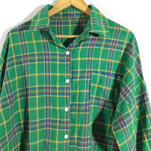 Green Checks Casual Shirt (Women's)