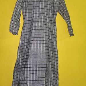 Grey Checks Kurti