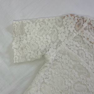 Cottagecore Elegant Lacey Highneck Princess Top