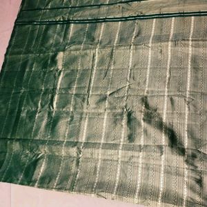 Green Colour Pure Kanjeevaram Silk Saree