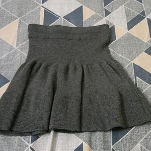 Grey Short Skirt