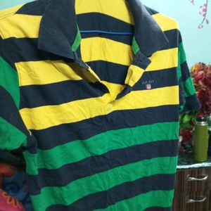 🟡Yellow Green🟢 Strips T-shirt