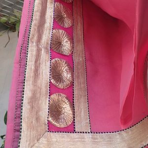 Saree With Stitched Blouse