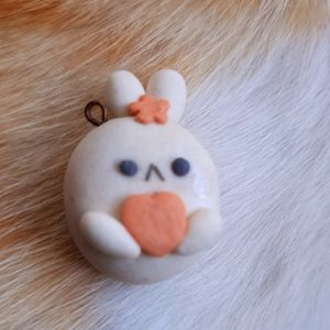 Bunny Clay Charm