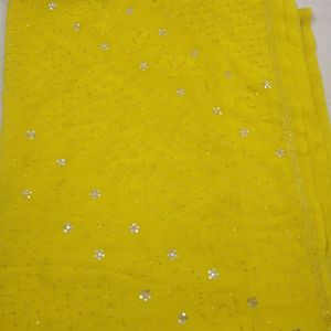 Yellow Party Wear Saree