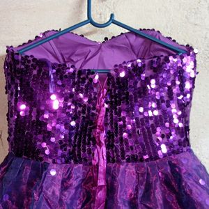 Celebrity Sequin Party Dress Mini Purple 💜