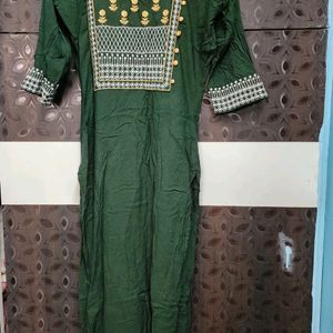 Green Kurti For Girls