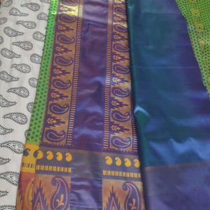 Brand New Banarasi Silk Dhup chav Saree....