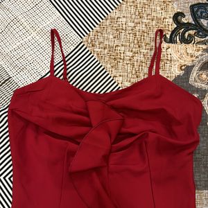 Women Shoulder Strap Crop Top