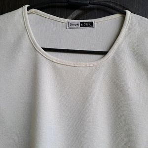 Women Off White Top