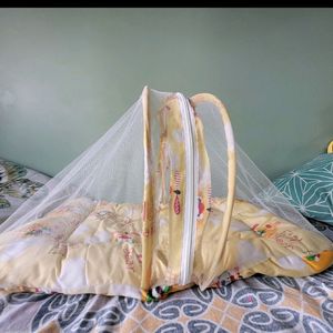 Baby Carrier And Bed With Mosquito Net Combo