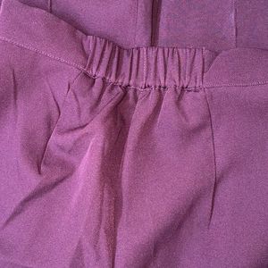 Purple Ankle Length Trouser