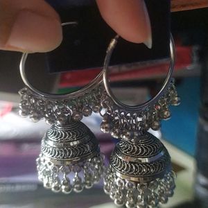 Navratri Special Oxidised Jhumka