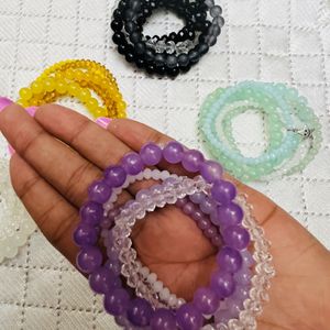 Purple Stack Bracelets