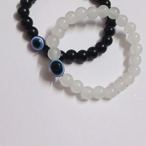 COUPLES EVIL EYE BEADS BRACELET