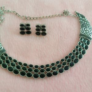 Silver Necklace Set