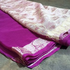 Purple Textured Saree