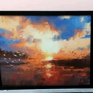 Rectangular Digital  Reprint Paintings(3 Set)