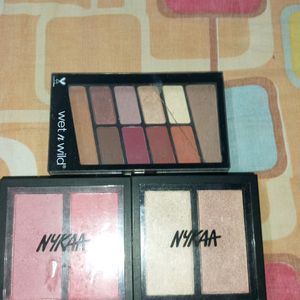 Wet & Wild Eyeshadow Pallette, Nykaa Blush