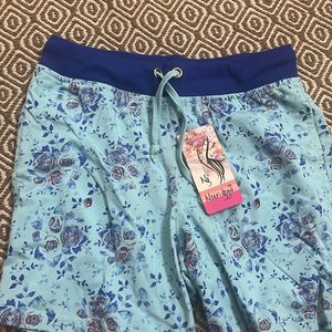 Blue Lounge Shorts With Pockets