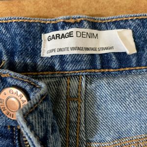 Imported High Waist Straight Jeans