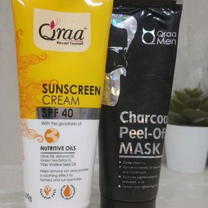 Combo Of Charcoal Face Mask Amd SUNSCREEN