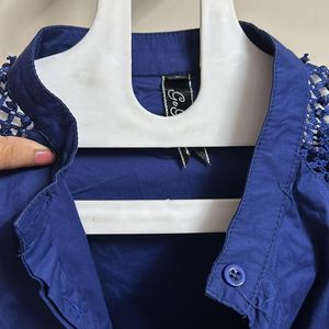 Blue Stylish Party/ Formal Shirt