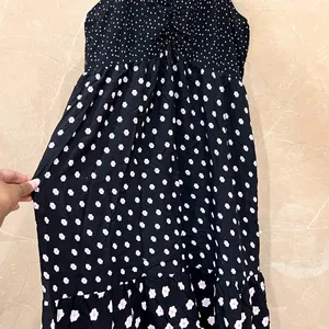 Women Black Floral Dress