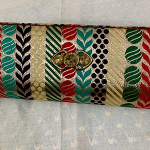 Brand New zari Clutch