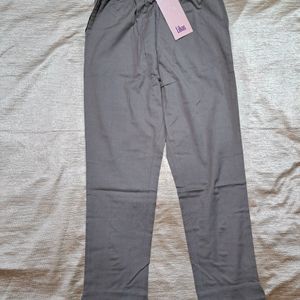 Libas Solid Grey Trouser Pant