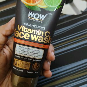 Combo Of Wow Vitamin C Face Wash And Serum