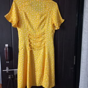 Yellow Skater Dress