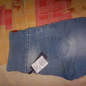 Denim Jeans For Women In Sky-blue Colour