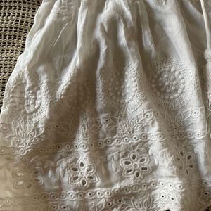 White Chikankari Top