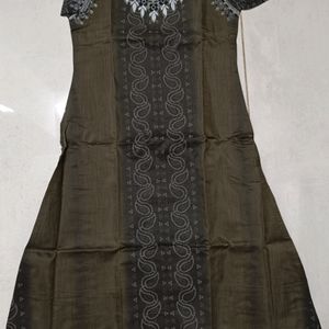 Embroidered Suit With Dupatta