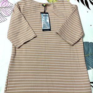 Tokyo Talkies Casual Striped Women Pink Top